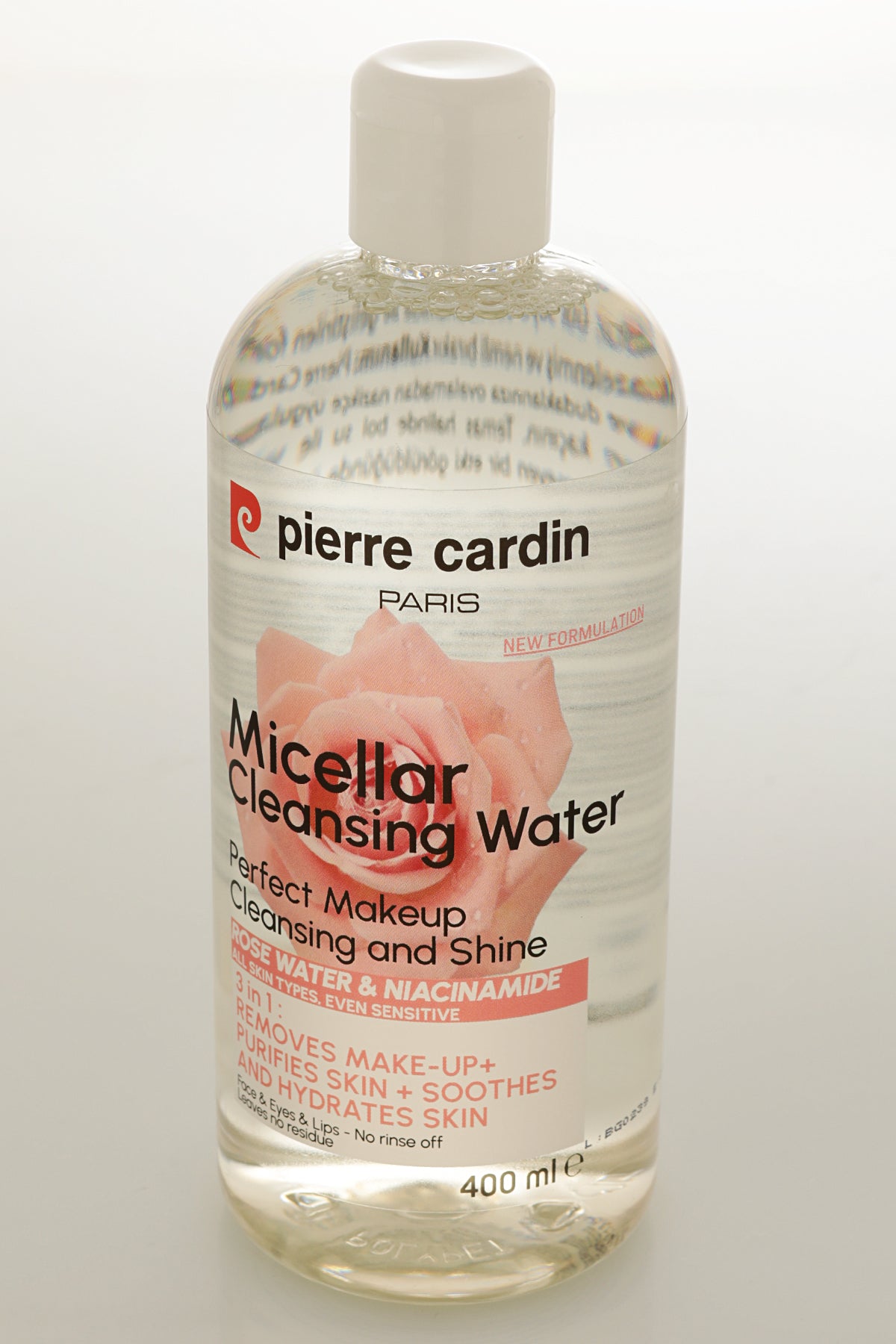 Pierre Cardin Cleansing Micellar Water with Rose Water & Niacinamide - 400ml