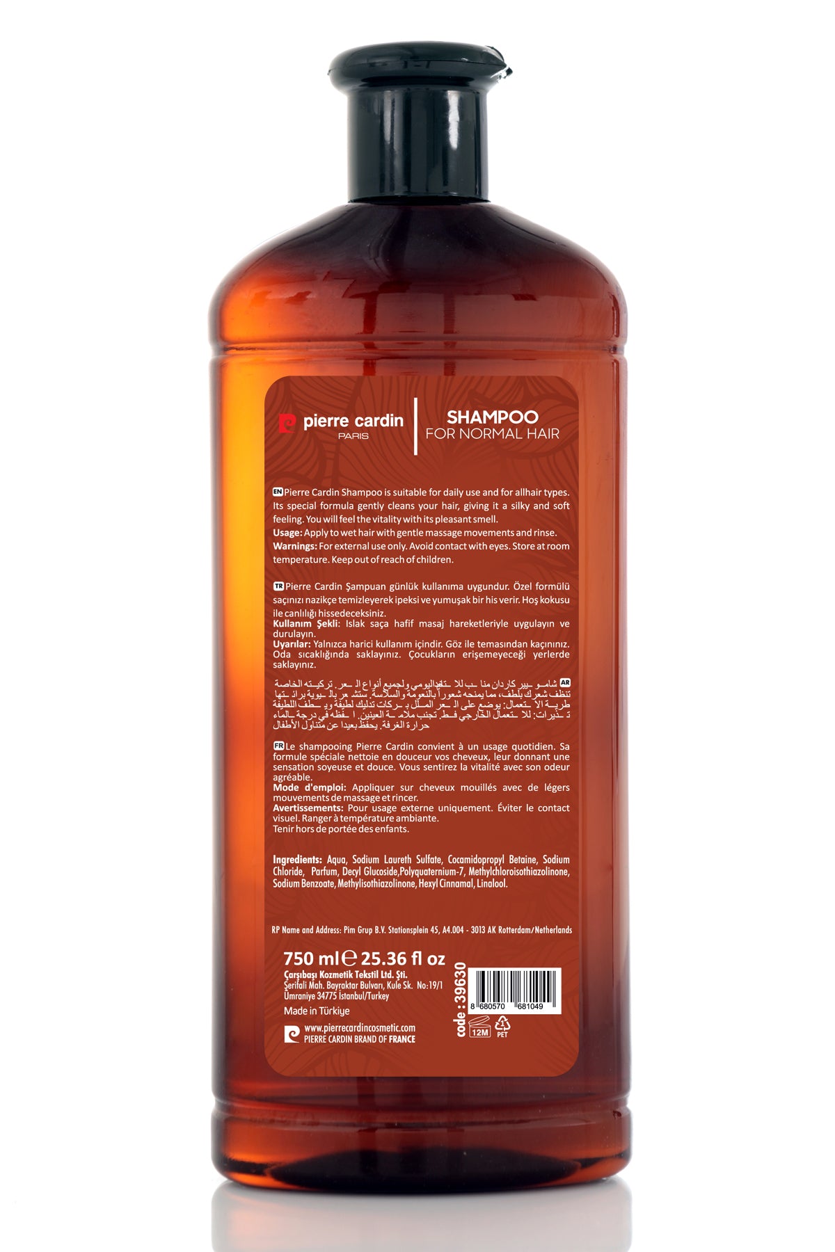 Pierre Cardin Ultimate Hair Care Shampoo For Normal Hair - 750ml
