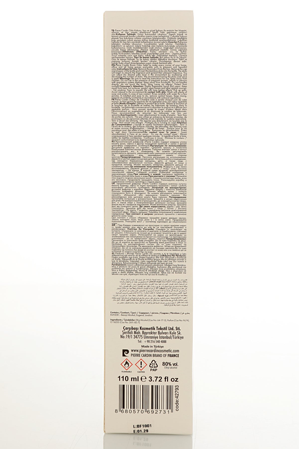 Pierre Cardin Reed Diffuser - Bubble