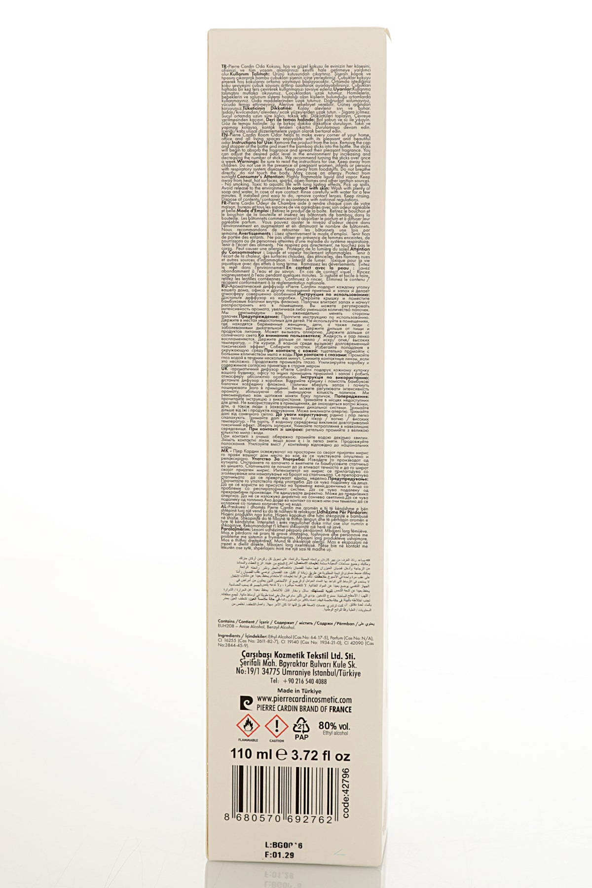 Pierre Cardin Reed Diffuser - Coffe Latte