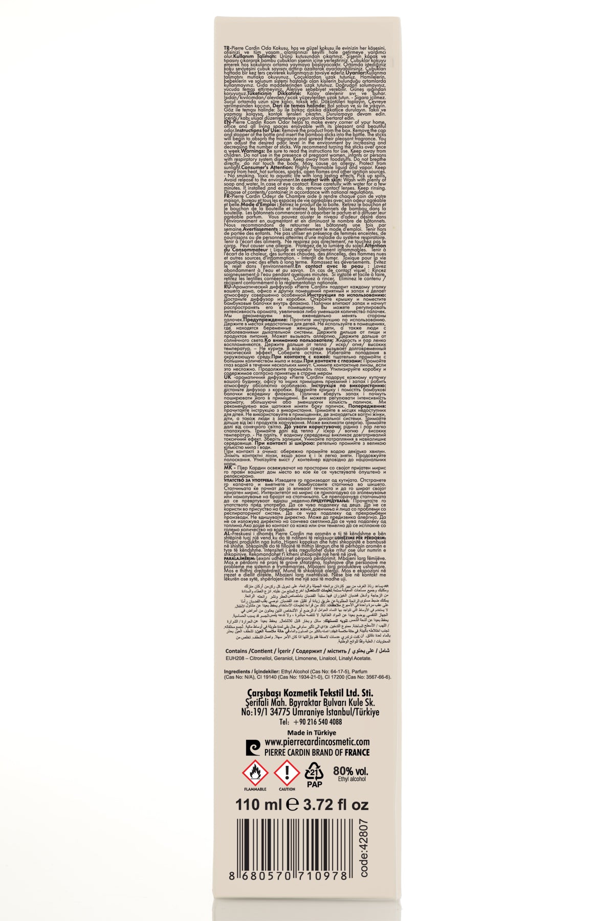 Pierre Cardin Reed Diffuser – Pineapple