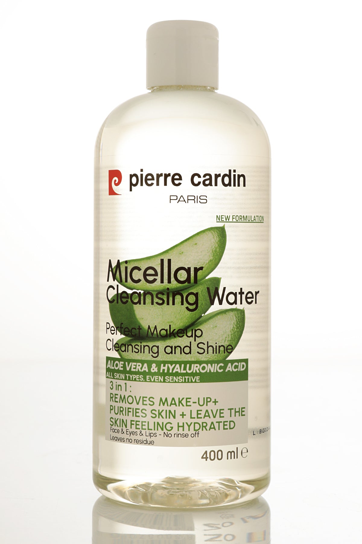 Pierre Cardin Cleansing Micellar Water with Aloe Vera & Hyaluronic Acid - 400ml