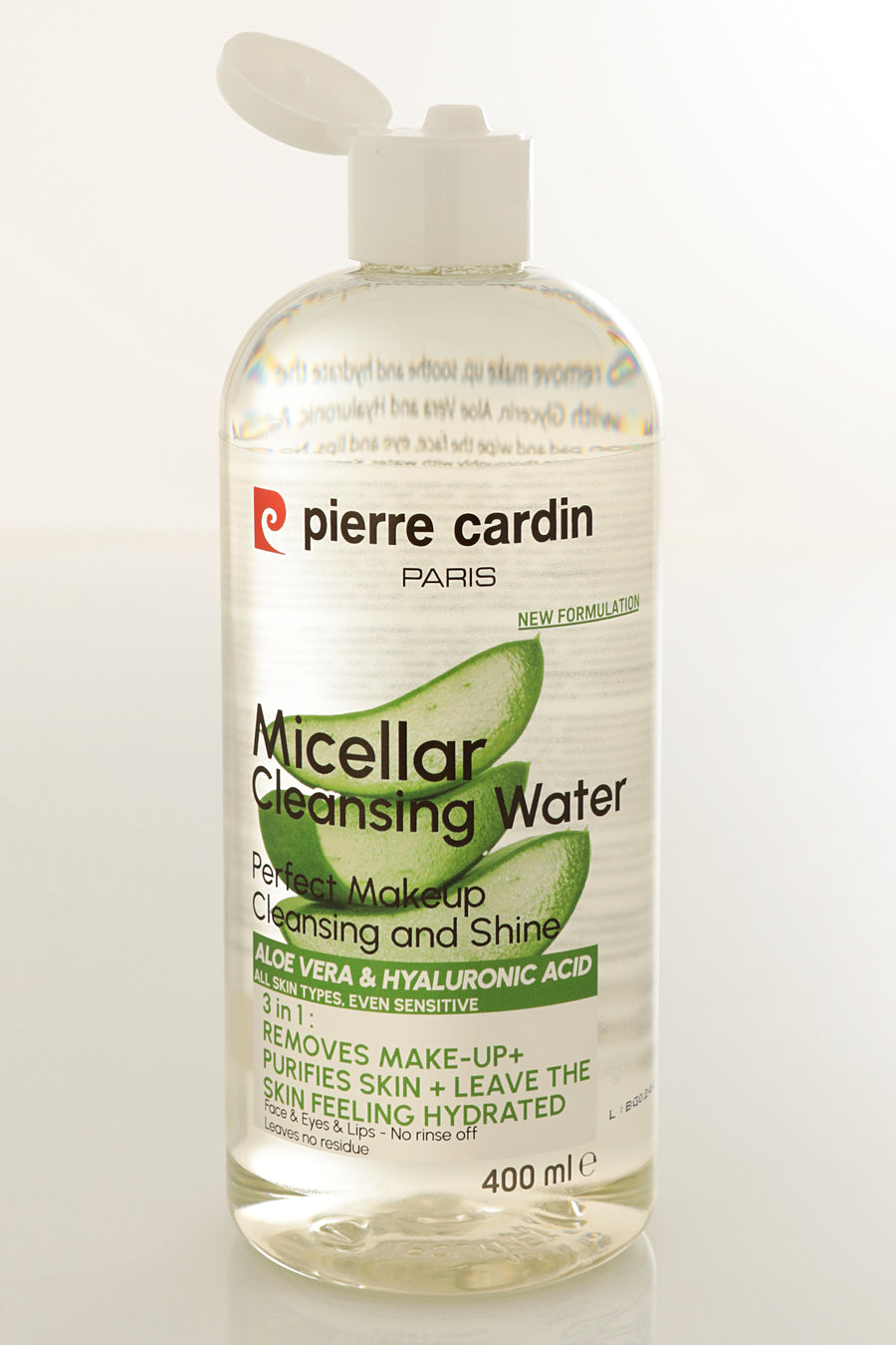 Pierre Cardin Cleansing Micellar Water with Aloe Vera & Hyaluronic Acid - 400ml