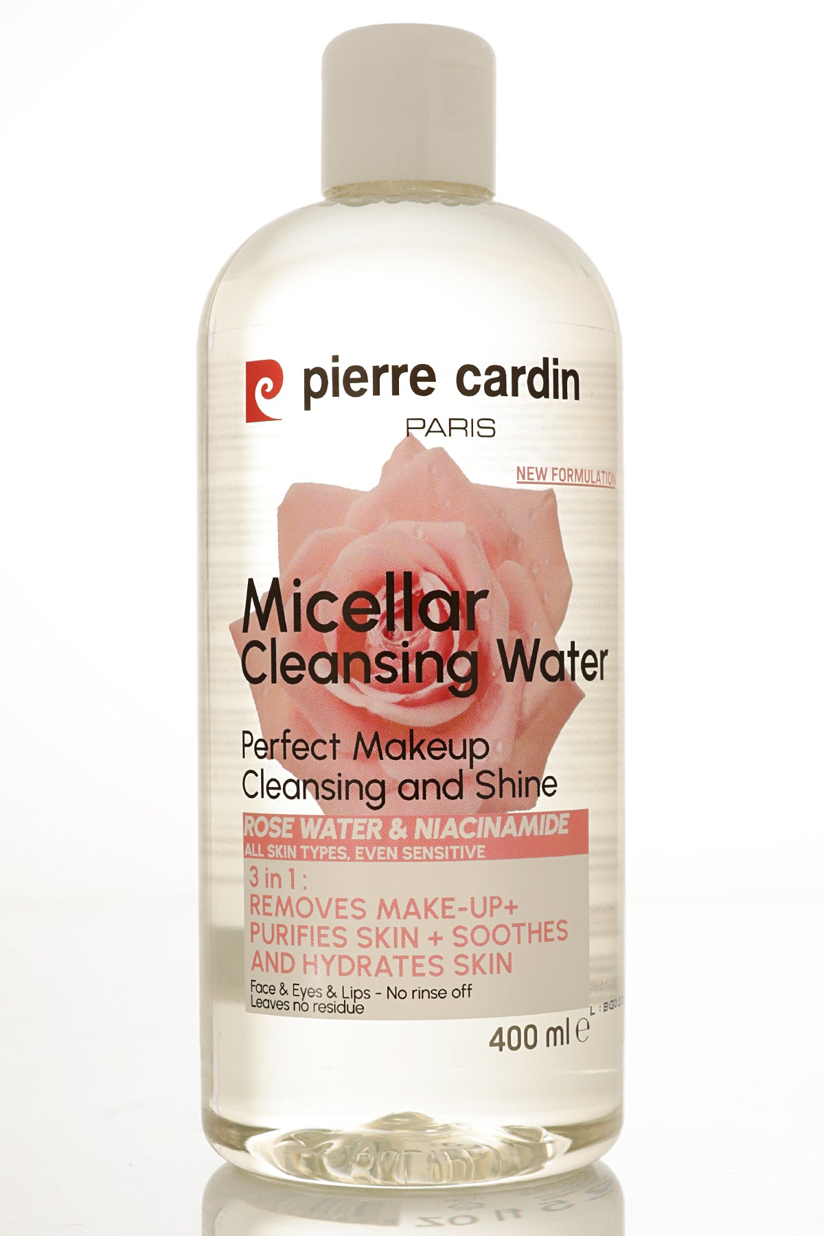 Pierre Cardin Cleansing Micellar Water with Rose Water & Niacinamide - 400ml