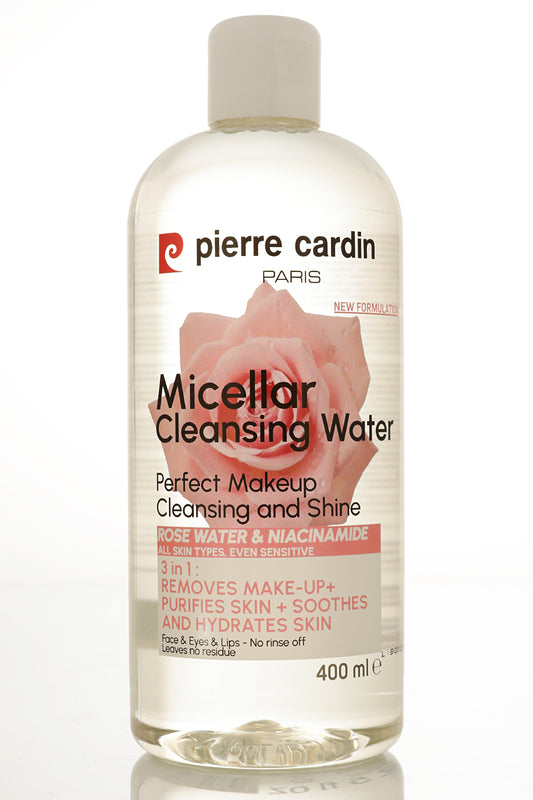 Pierre Cardin Cleansing Micellar Water with Rose Water & Niacinamide - 400ml