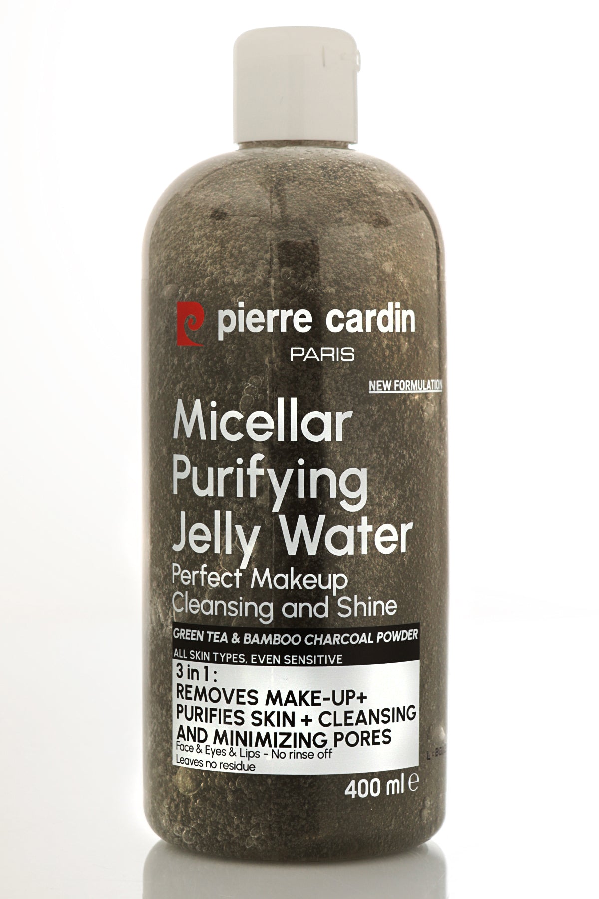 Pierre Cardin Cleansing Micellar Water with Charcoal Powder & Green Tea - 400ml