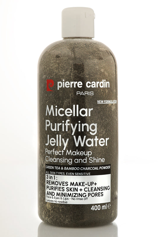 Pierre Cardin Cleansing Micellar Water with Charcoal Powder & Green Tea - 400ml