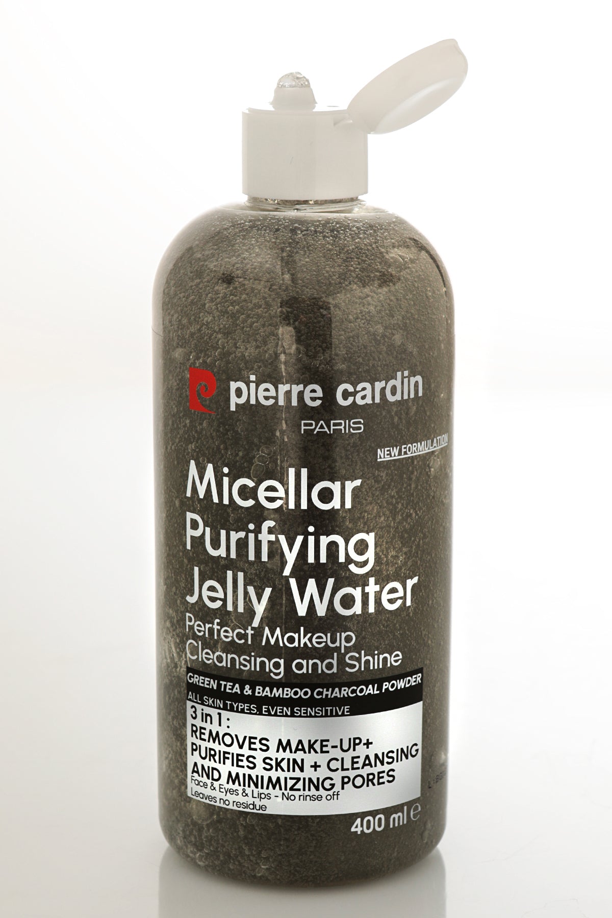 Pierre Cardin Cleansing Micellar Water with Charcoal Powder & Green Tea - 400ml