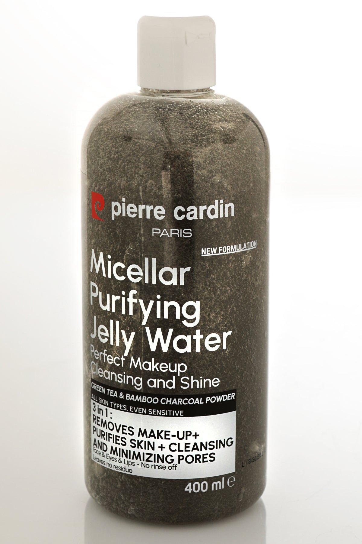 Pierre Cardin Cleansing Micellar Water with Charcoal Powder & Green Tea - 400ml