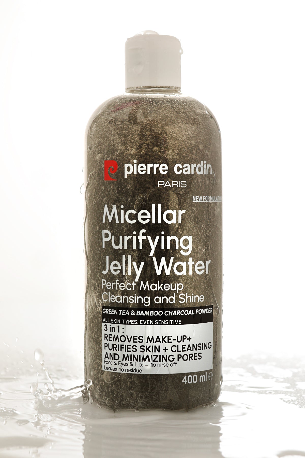 Pierre Cardin Cleansing Micellar Water with Charcoal Powder & Green Tea - 400ml