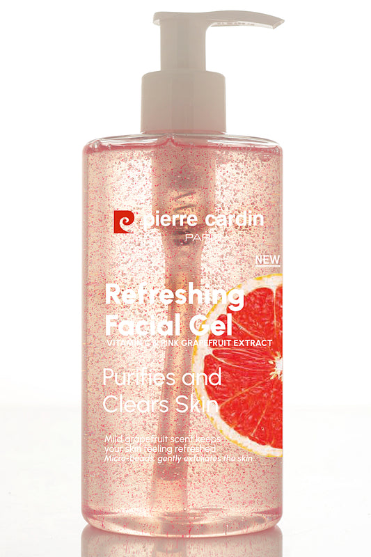 Pierre Cardin Refreshing Facial Gel with Vitamin C & Pink Grapefruit Extract-350 ML
