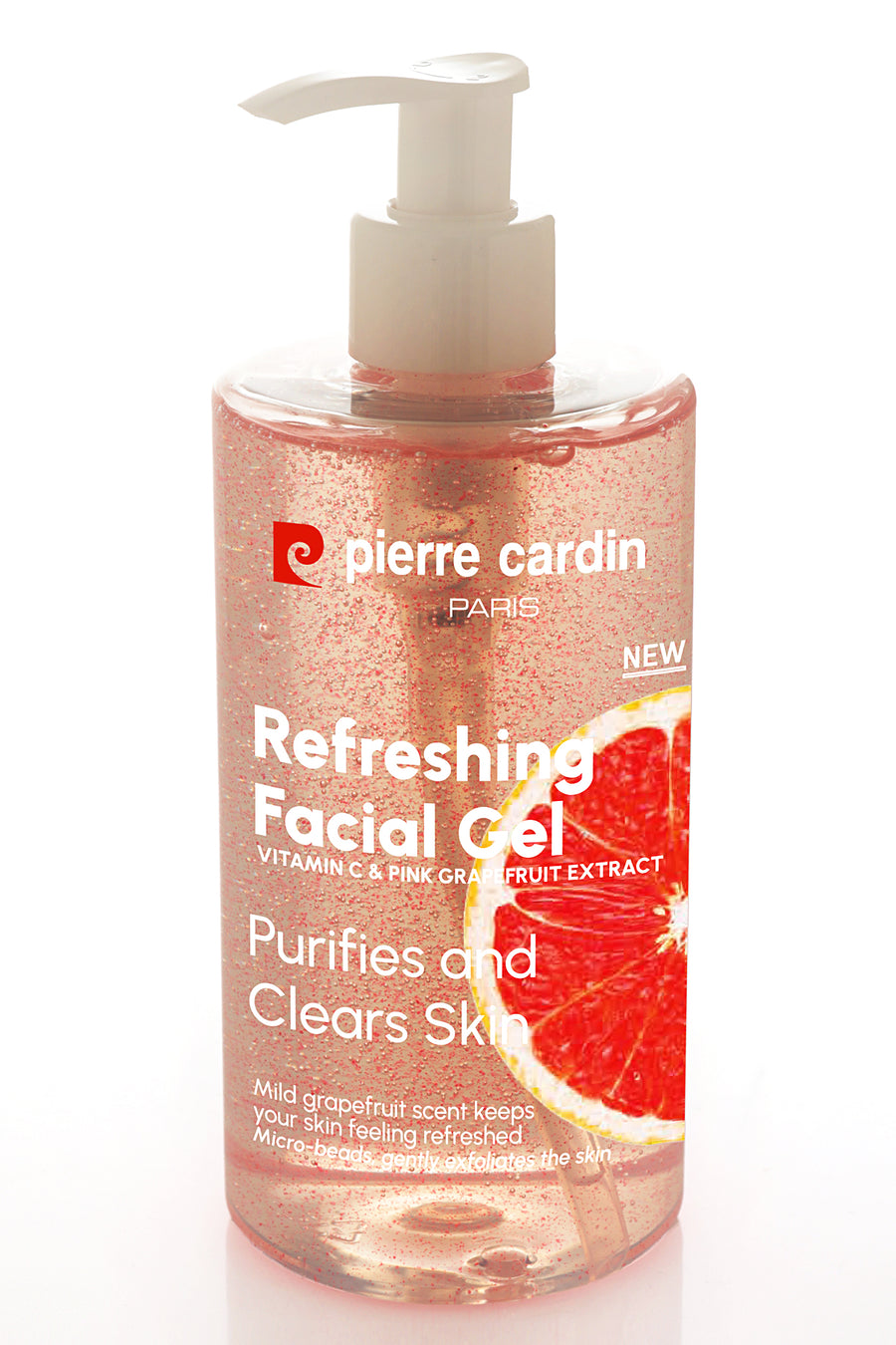 Pierre Cardin Refreshing Facial Gel with Vitamin C & Pink Grapefruit Extract-350 ML