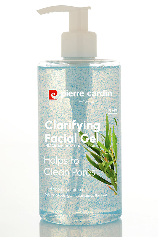 Pierre Cardin Clarifying Facial Gel with Niacinamide & Tea Tree Oil-350 ML
