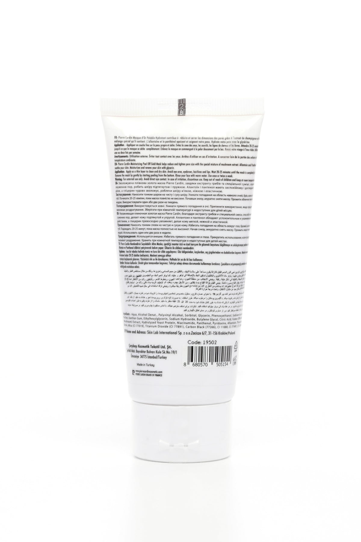 Pierre Cardin Peel Off Mask - Gold