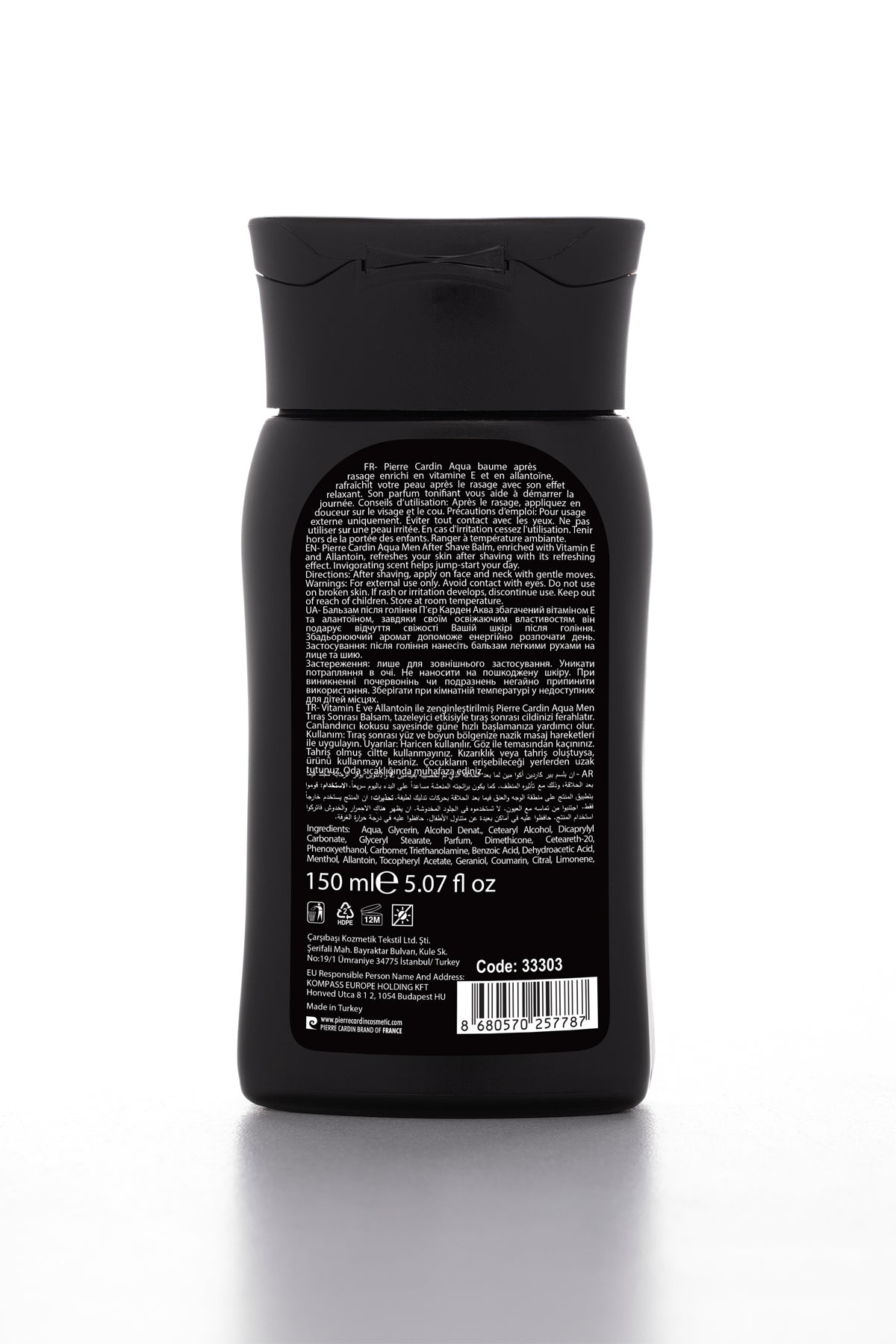 Pierre Cardin For Men After Shave Balm - Aqua