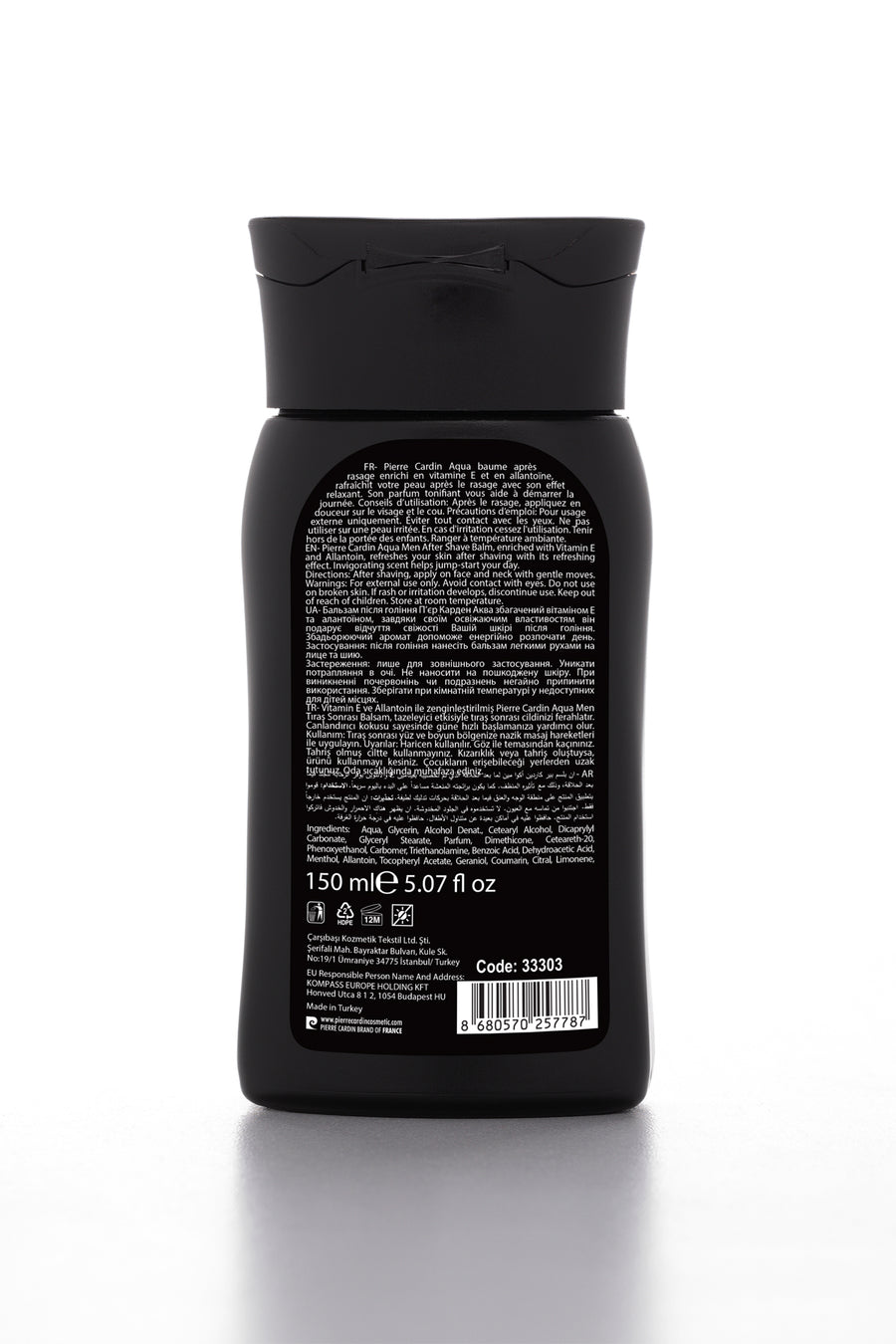 Pierre Cardin For Men After Shave Balm - Aqua