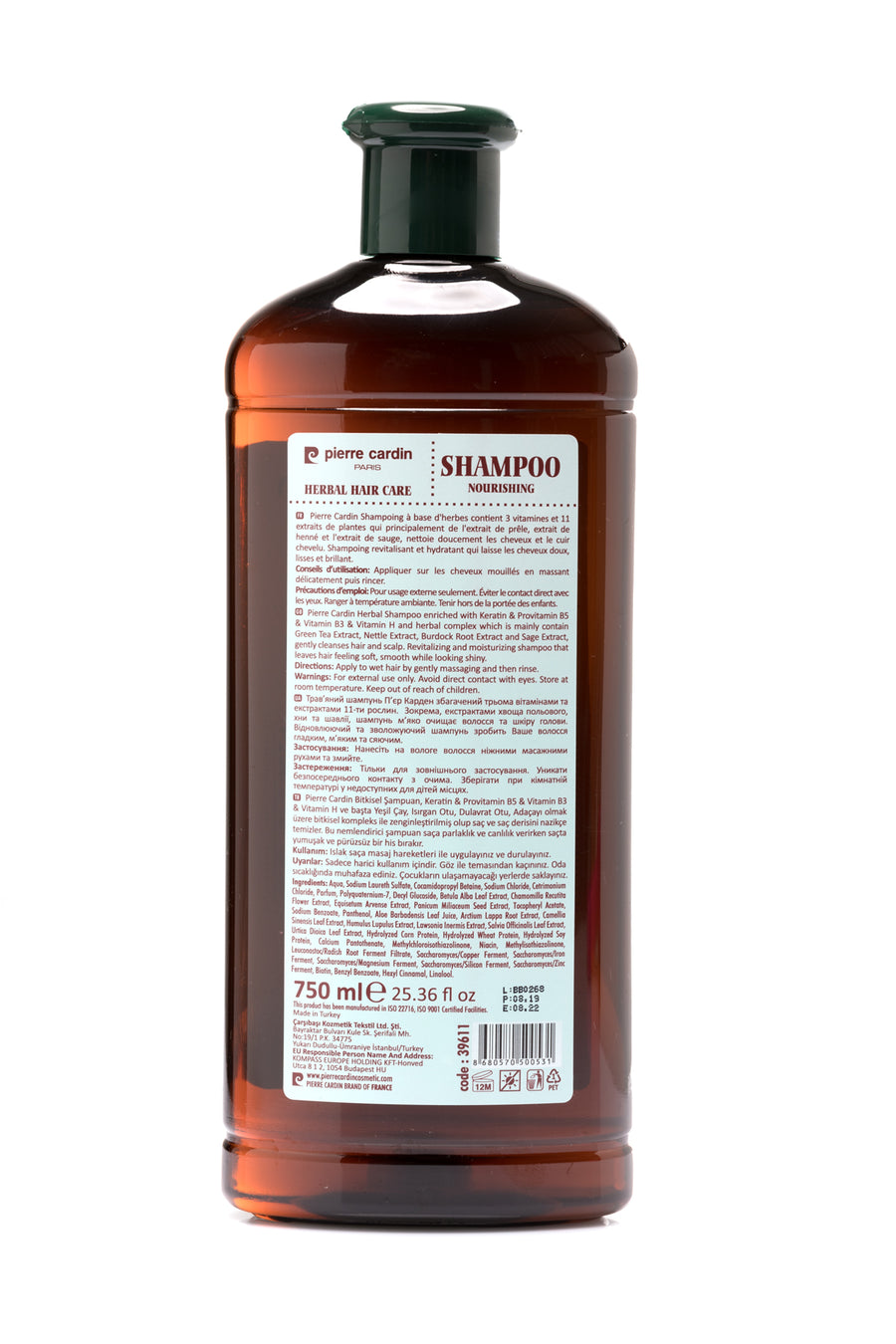 Pierre Cardin Herbal Shampoo for Oily Hair - 750ml