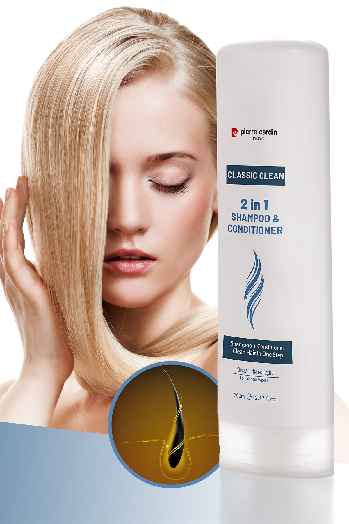 Pierre Cardin 2 in 1 Shampoo + Conditioner
